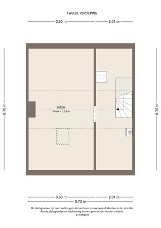 Floorplan - van Arkelstraat 20, 4147 EN Asperen